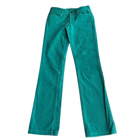 J. Crew Matchstick Fine Corduroy Pant Teal 27 Regular Cotton Spandex - Picture 1 of 5
